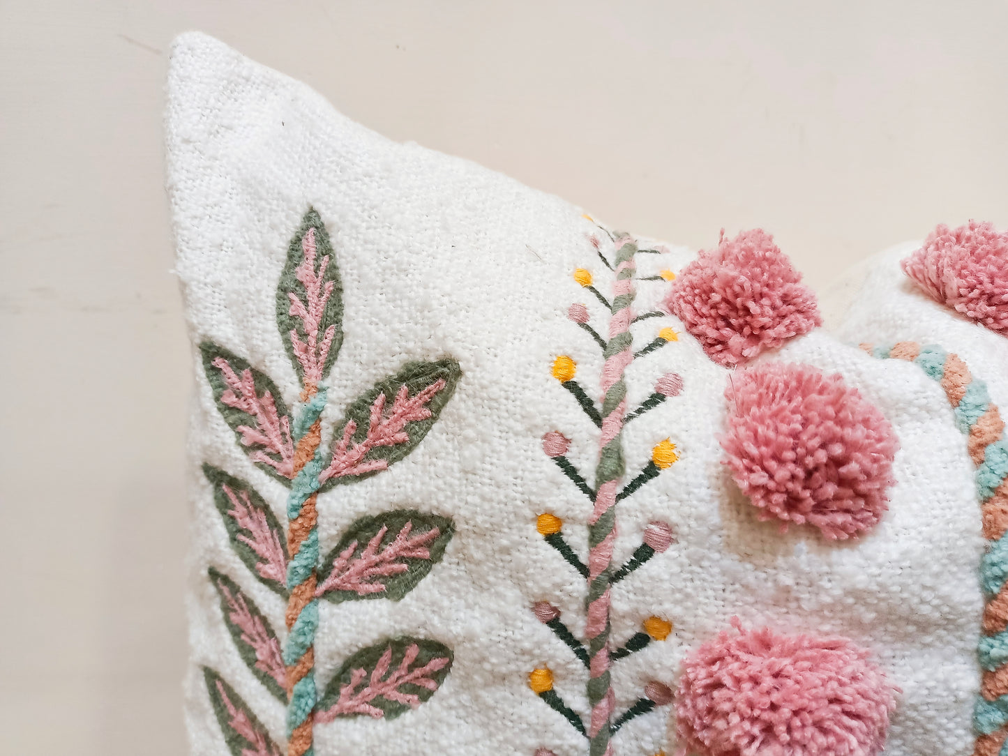 Set of 2 Decorative Handmade Cotton Cushion Cover