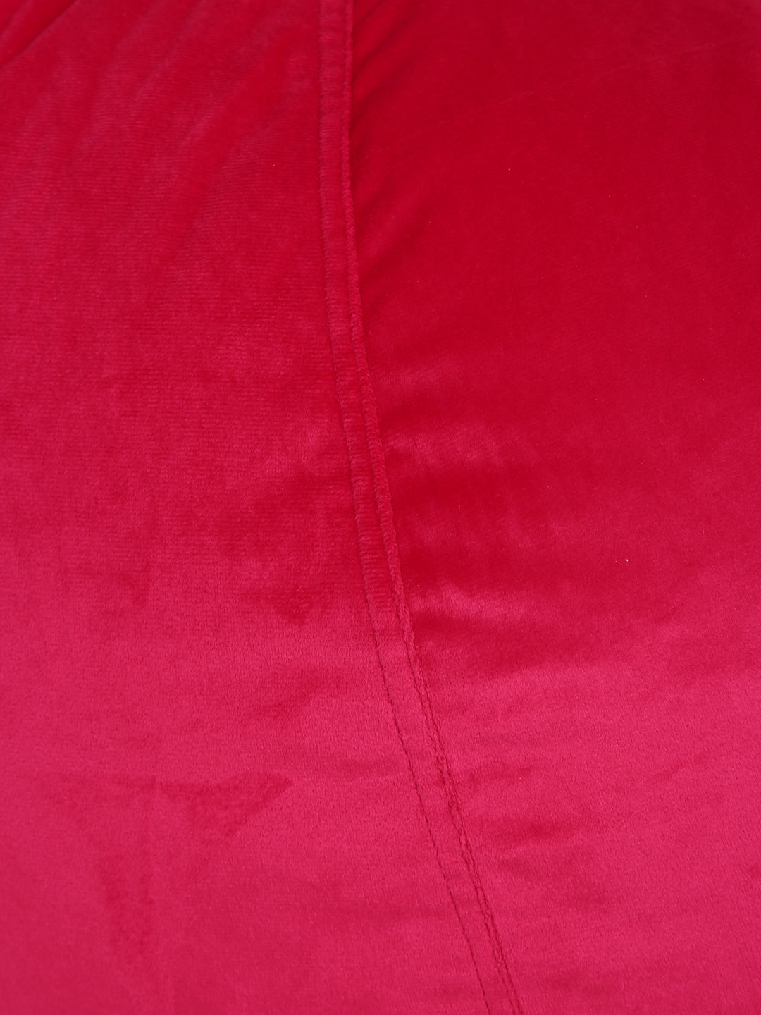 Fuchsia Solid Velvet XXL Bean Bag Cover