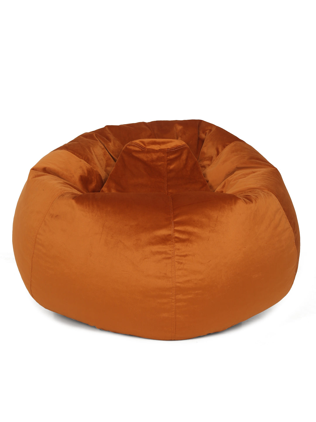 Copper-Coloured Velvet Bean Bag Cover