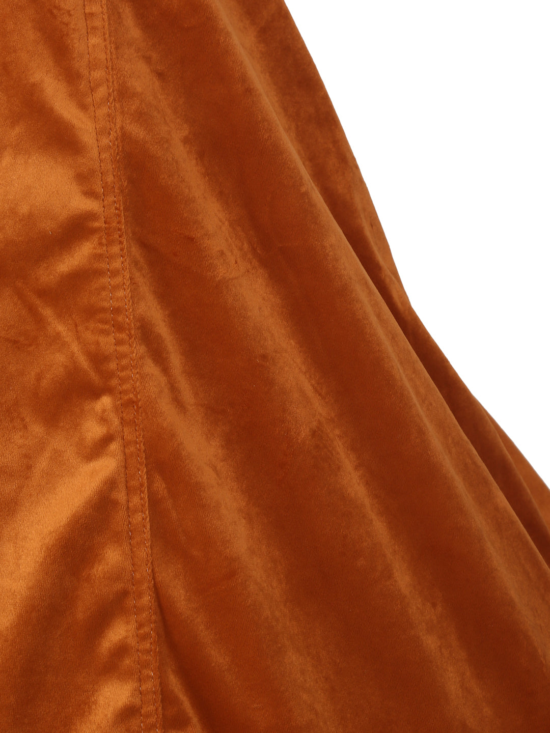 Copper-Coloured Velvet Bean Bag Cover