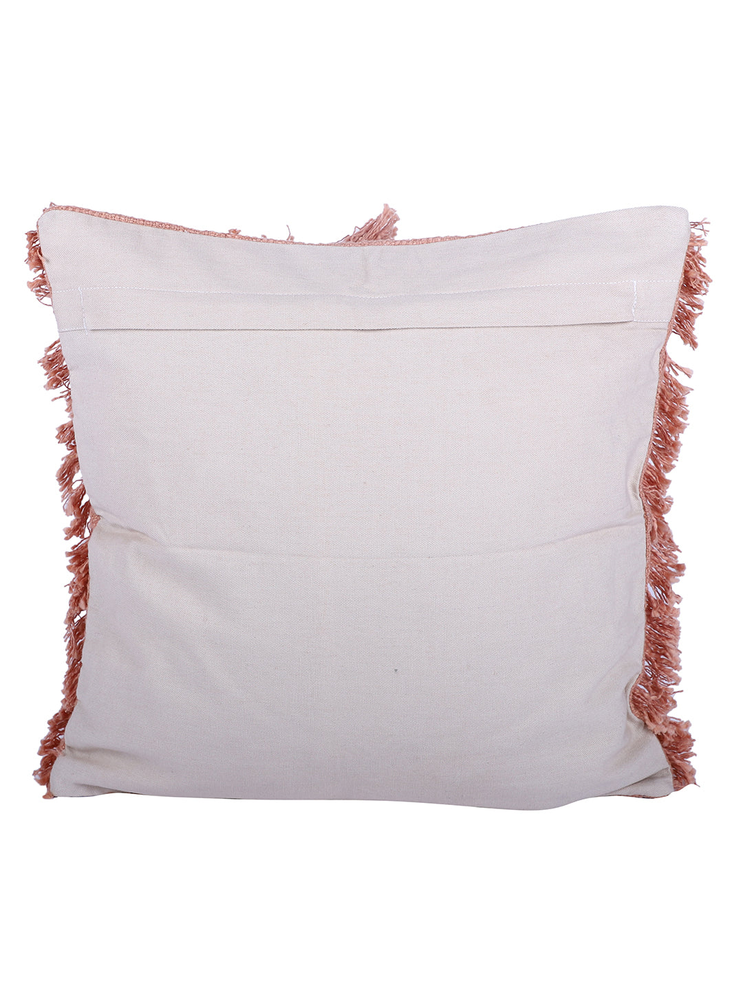 Peach Color 18 X18 Handmade Cotton Cushion Cover