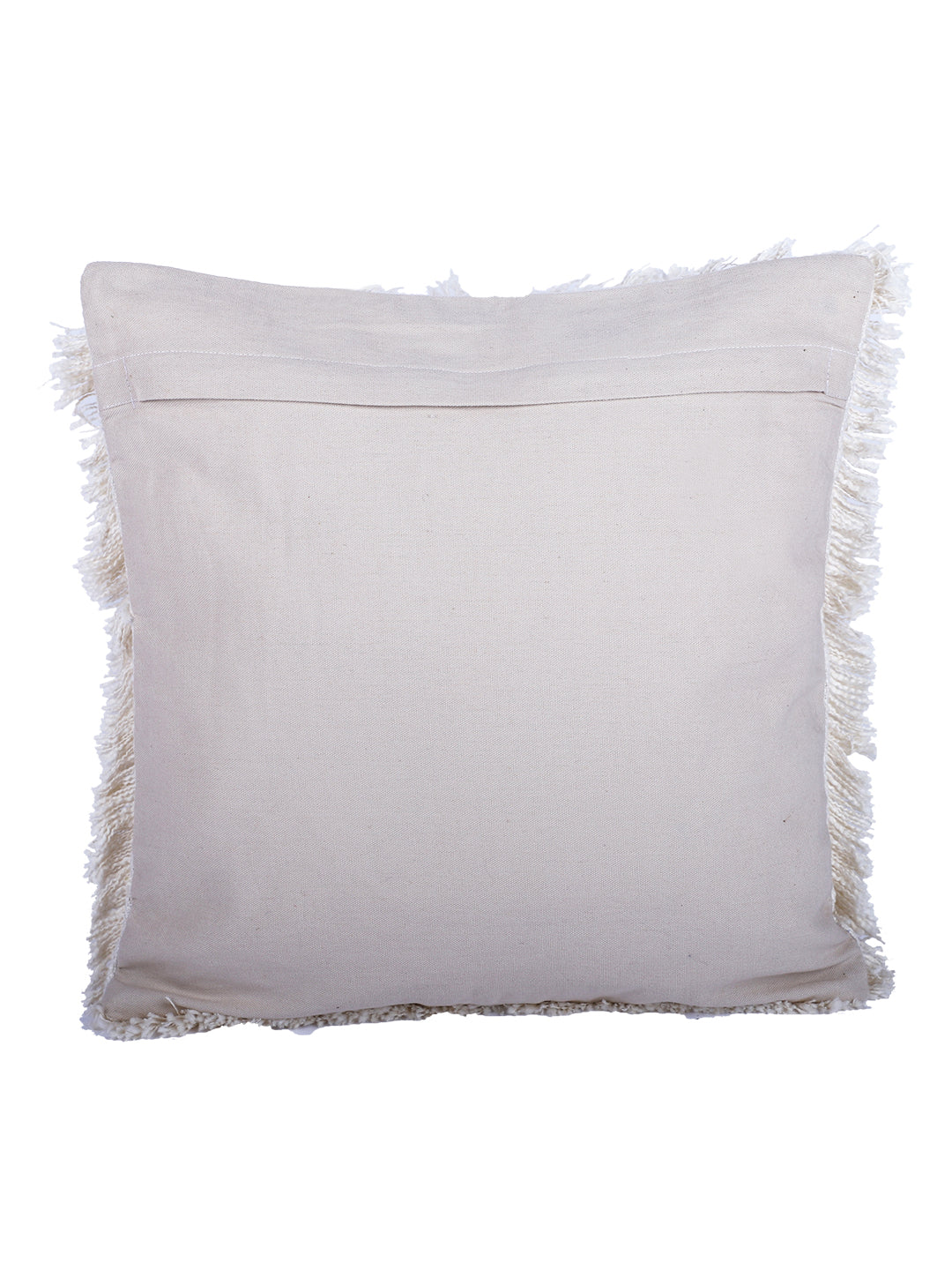 Set of 2 Ivory Color 18 X18 Handmade Cotton Cushion Cover