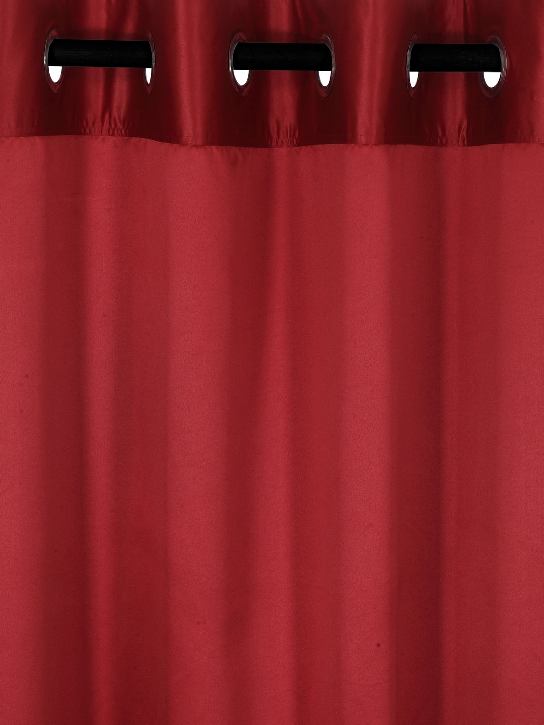 Eyda Maroon Color Premium Semi Blackout 1 Pc Door Curtain