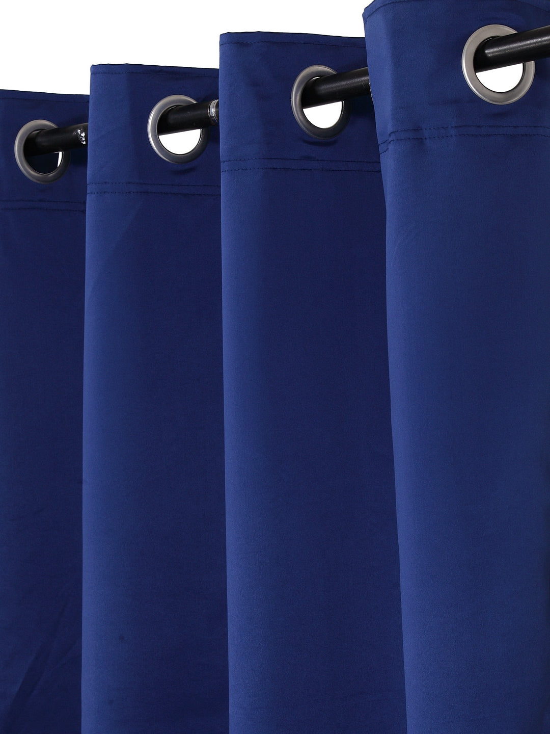 Eyda Blue Color Premium Semi Blackout 1 Pc Door Curtain