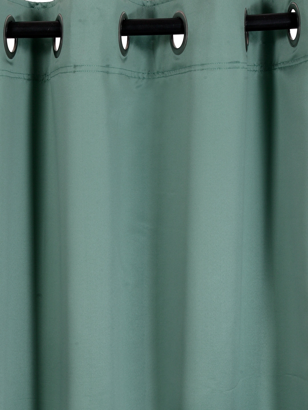 Eyda Sea Green Color Premium Semi Blackout 1 Pc Long Door Curtain