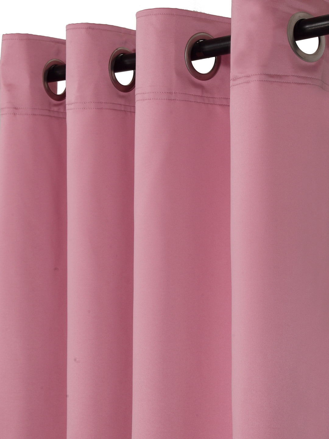 Eyda Pink Color Premium Semi Blackout 1 Pc Long Door Curtain