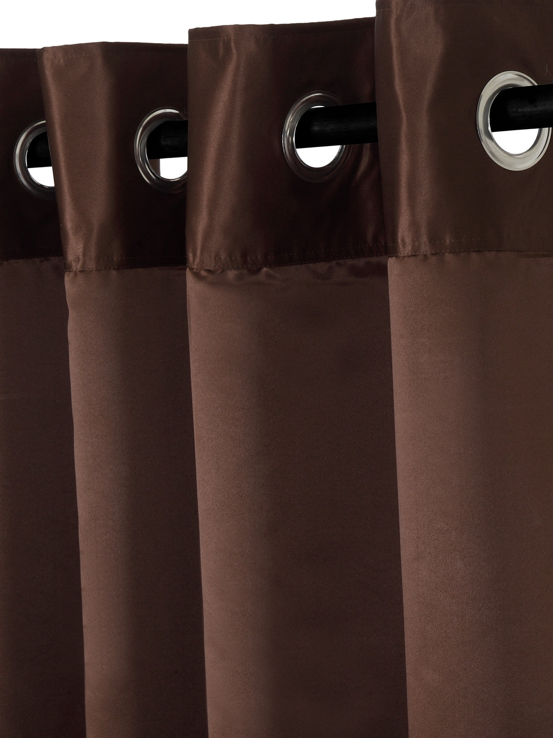 Eyda Choco Brown Color Premium Semi Blackout 1 Pc Window Curtain