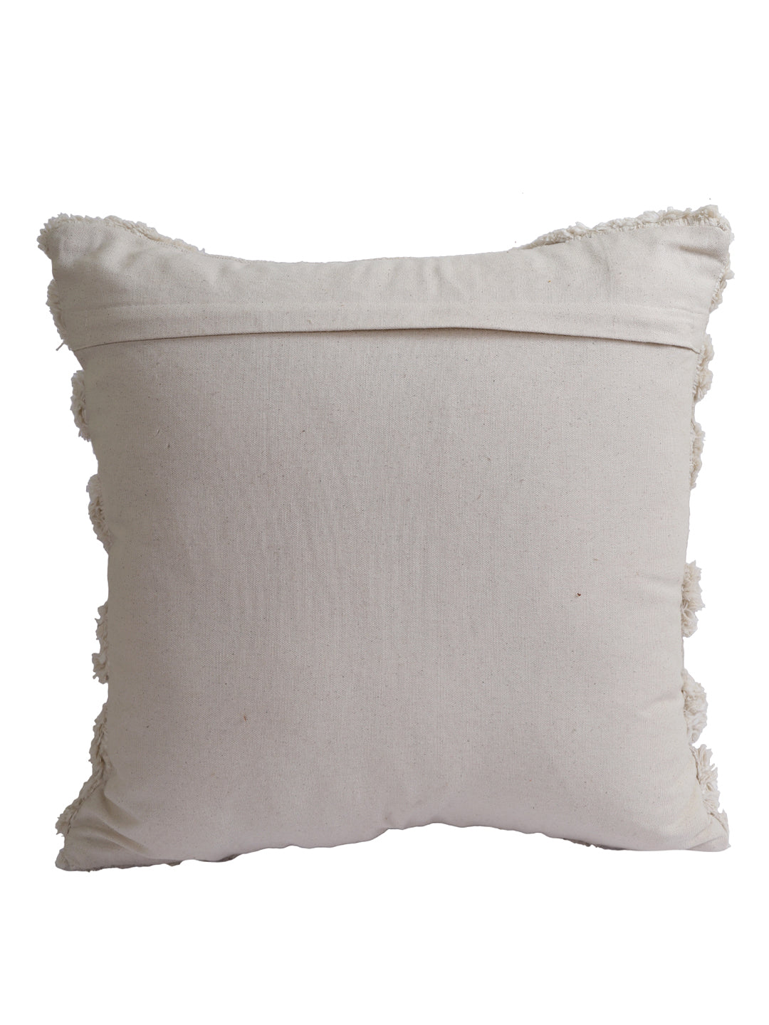 Ivory Hand Tufted Rainbow Design Square Cushion Covers
