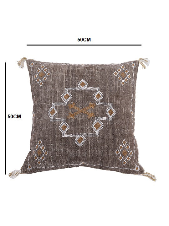 Set of 2 Sabra Silk Inspired Handmade 20 X 20 Linen Pillow Cover