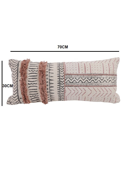 Set of 2 Bohemian Hand Block Printed Cotton Sofa Pillow Cover