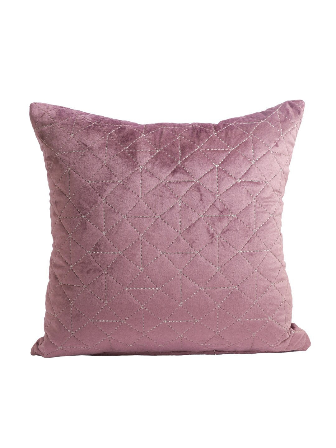 Purple Set of 2 Velvet Square Cushion Covers